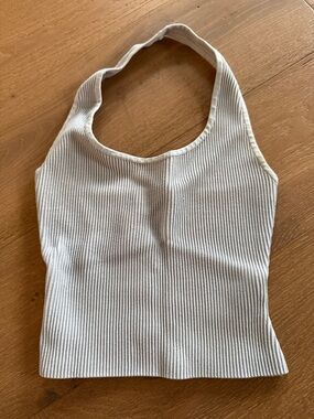 Aritzia halter top light blue